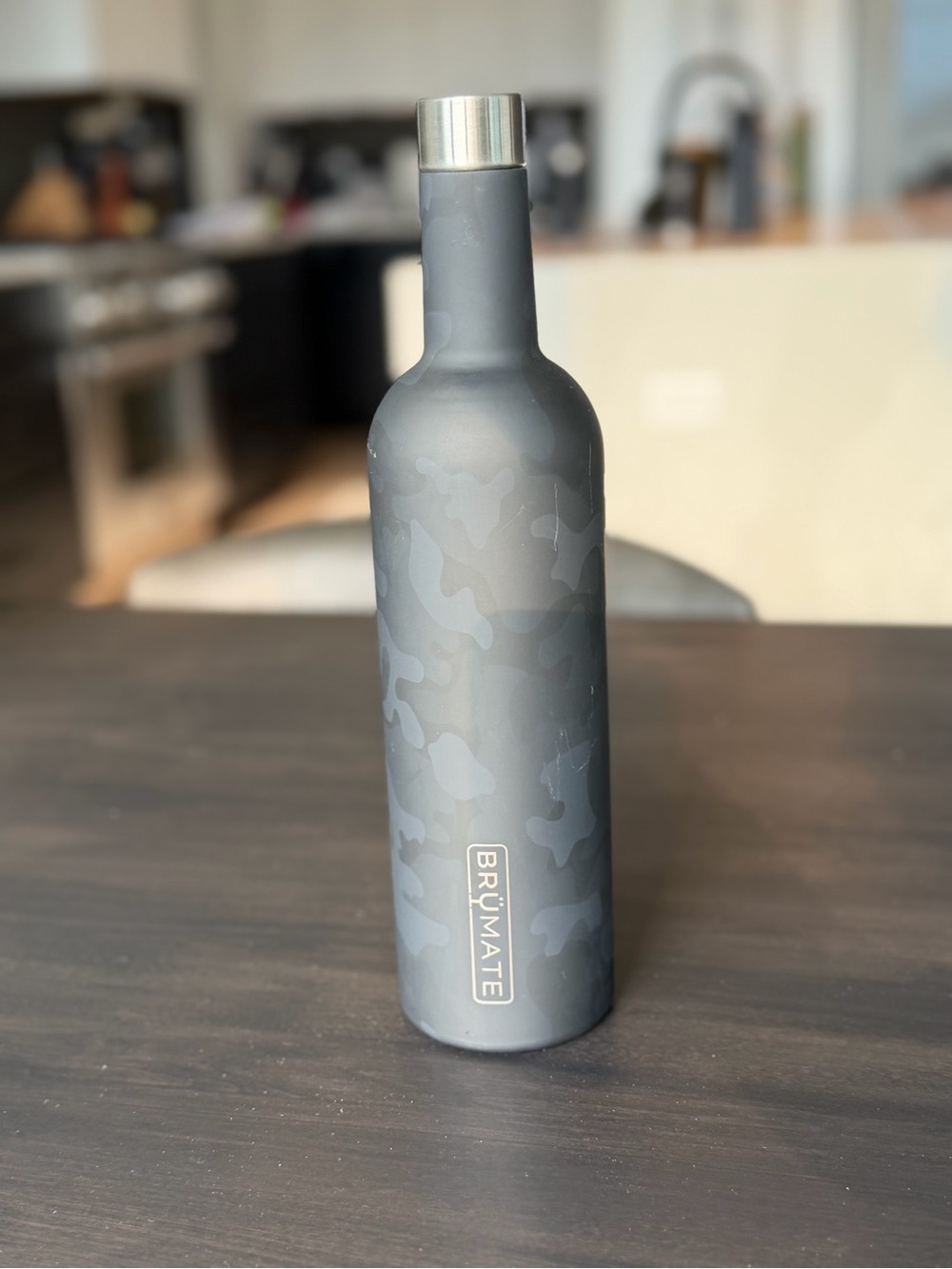 Matte Gray Insulated Winsulator Bottle - Gray Camo